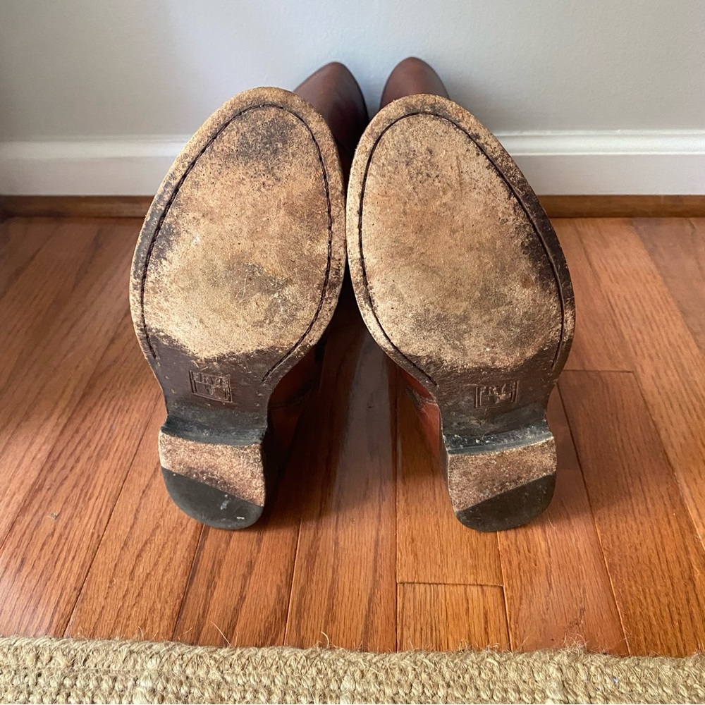 Frye Brown Leather Riding Boots - Picture 7 of 10